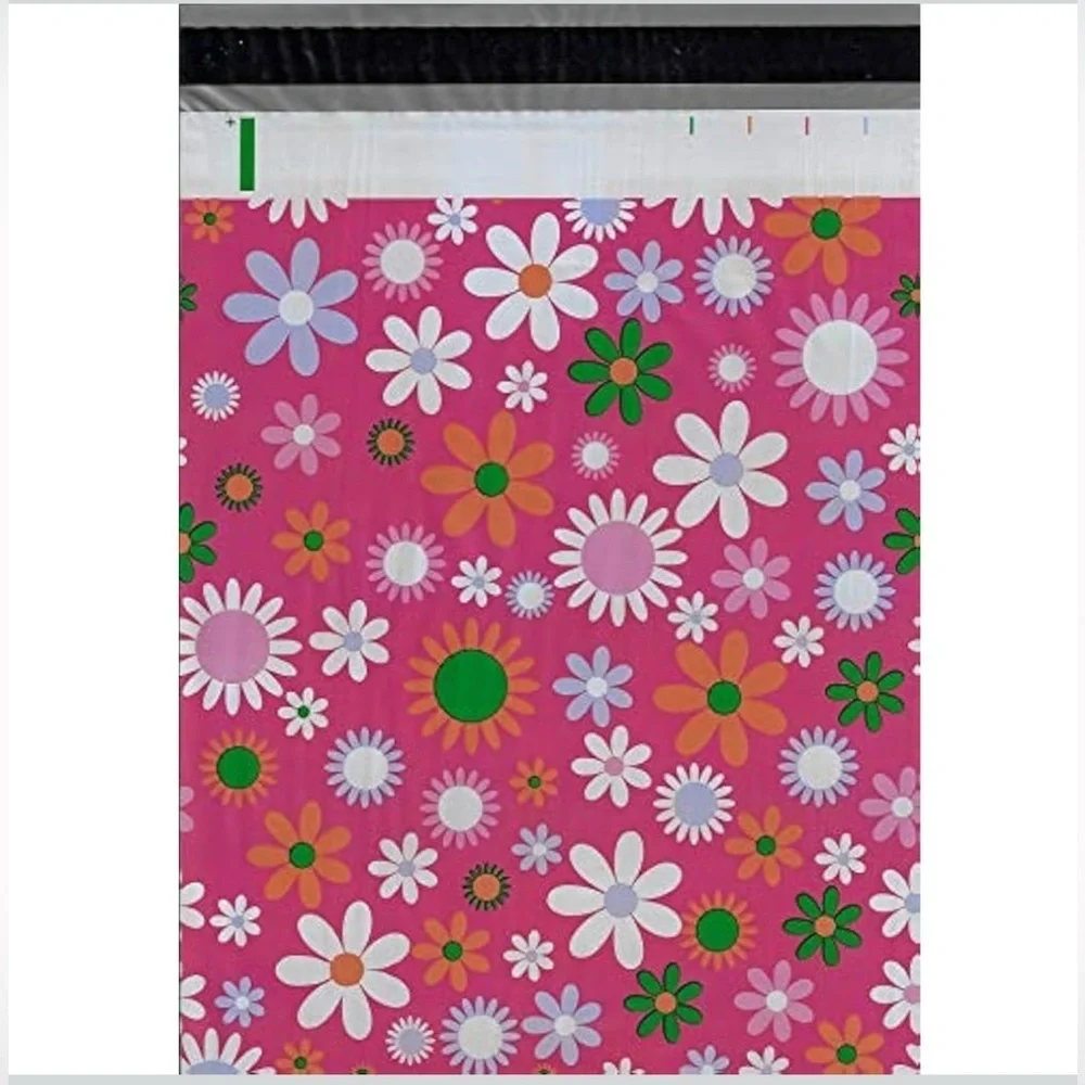 10 Count - Variety Bundle of 10x13 Polymailers (DAISIES + LET’S GO SHOPPING)